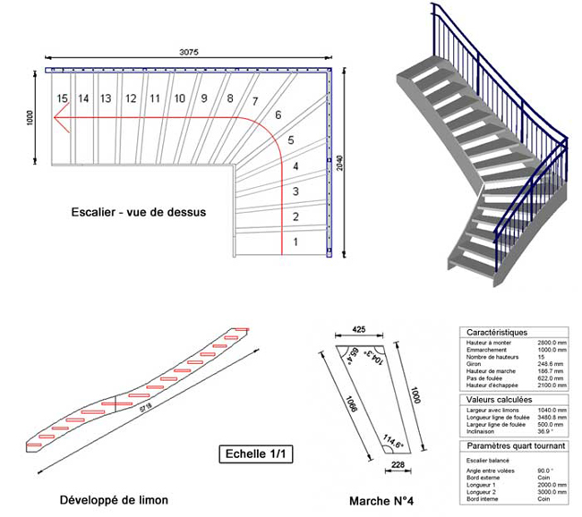 construction escalier